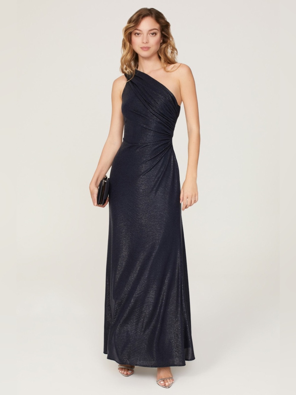 Lauren Ralph Lauren Sirinette Gown Size 14 Navy Blue
